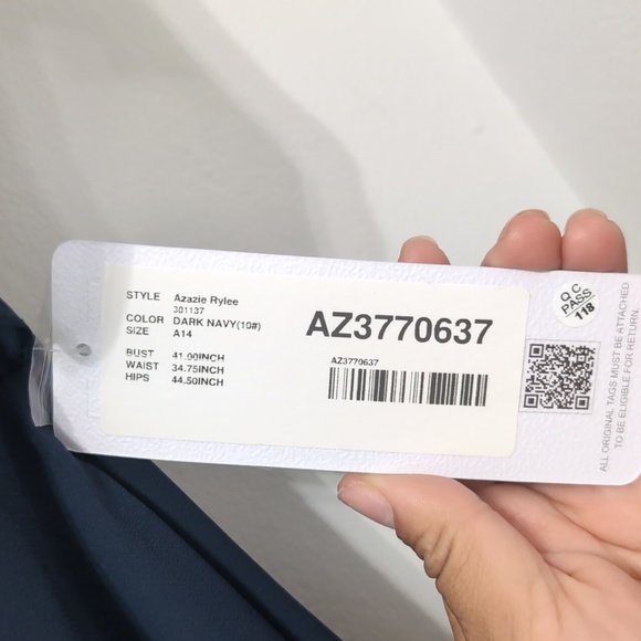 Azazie Formal Gown, Brand New, size 14 - Picture 5 of 8